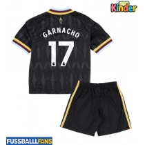 Aston Villa Alejandro Garnacho #17 Auswärts Trikotsatz Kinder 2026-27 Kurzarm (+ Kurze Hosen)
